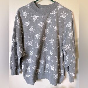 Vintage Ecobay Women’s Sweater EUC cute rose pattern